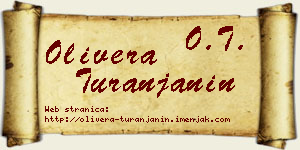 Olivera Turanjanin vizit kartica